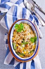 Casserole with rice