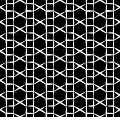 Vector modern seamless geometry pattern , black and white abstract geometric background, pillow print, monochrome retro texture, hipster fashion design