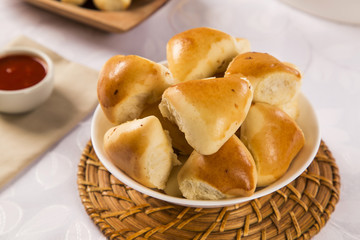 Brazilian snack. Meat Esfiha portion.