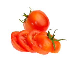 Fresh tomato isolated on white background