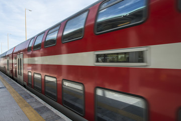 Obraz premium Train in motion 