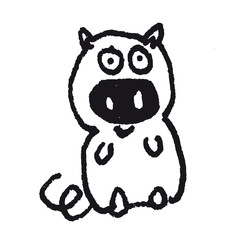 Kleines icon - Schweinchen, Schwein, Ferkel, Glück, niedlicher Glücksbringer