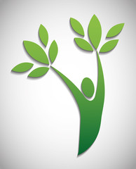 Eco icon design 