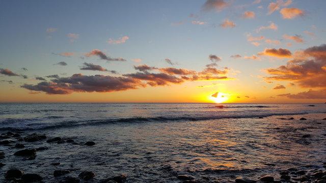 Zachód słońca i morze © michalsen