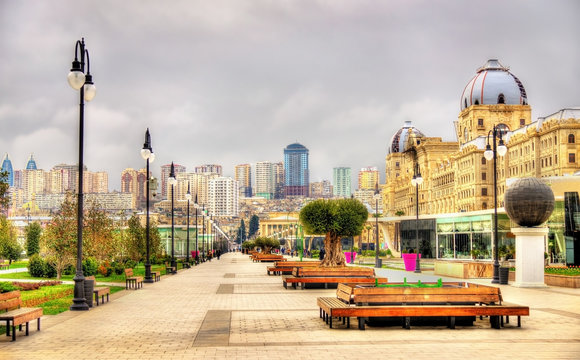 Panorama of Baku from Winter Park