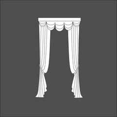 curtains . classic curtains . lambrequin