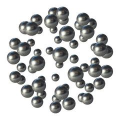 Medical scientific cell. Abstract graphic design of molecule structure, vector illustration