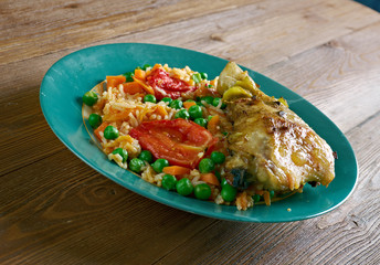 Arroz con pollo a la mexicana