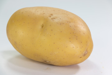 potato on white background