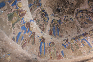 bamiyan höhlen - älteste ölmalerei der welt 