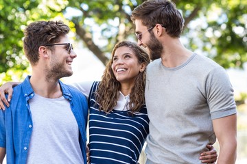 Fototapeta premium Hip friends enjoying time together