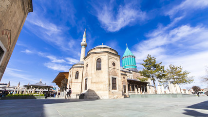 Fototapeta na wymiar Images from the Mevlana Museum in Konya