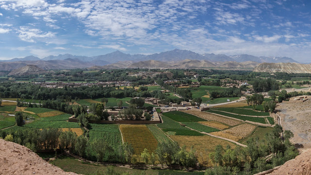 view of bamiyan valley 