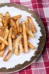 Fried french fries served on a plate