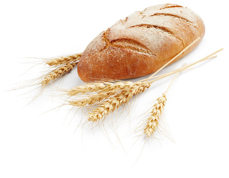 Bread with ears of wheat