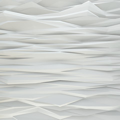 Geometric white abstract polygonal noised edges