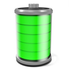 3d full battery symbol