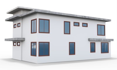 3d contemporary house