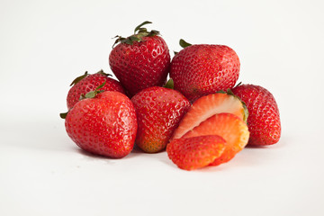 fresas y fresa partida