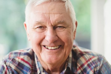Portrait of happy senior man