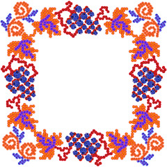 Square simple grapes  photo frame