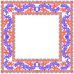 Mosaic red berries  frame