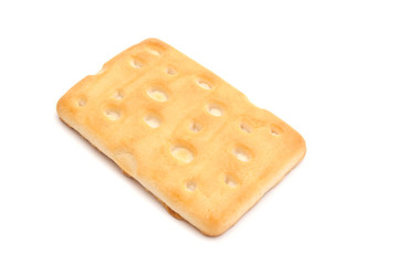 delicious cookie on white