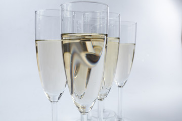 champagne glasses