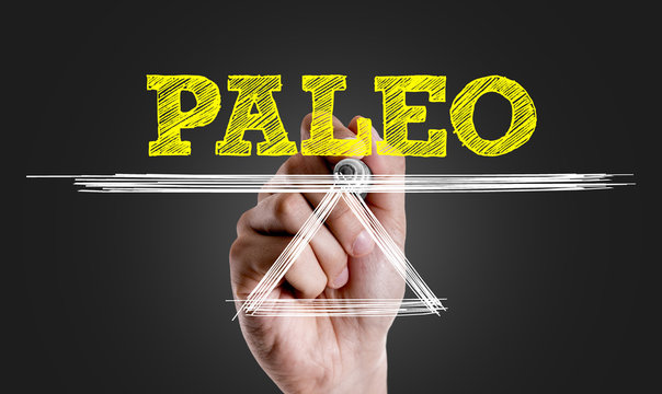 Hand writing a scale with the text: Paleo