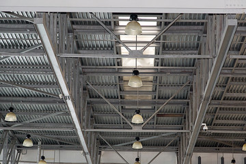 Naklejka premium Metal structures in construction
