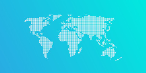 Business world map vector