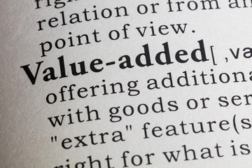 Obraz premium definition of value-added