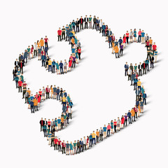 group  people  shape  puzzle
