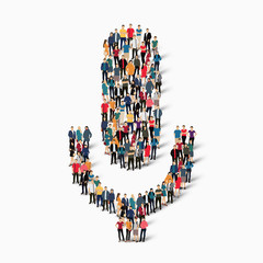 people  shape  microphone karaoke