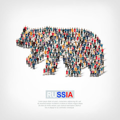 people    bear  Russia