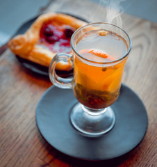 hot herbal tea