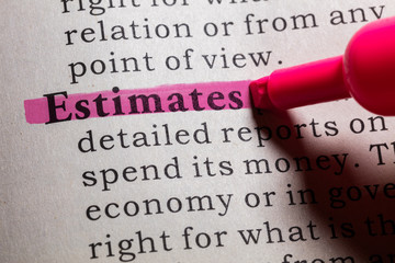 definition of estimates