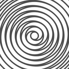 Double Spiral Background. Whirlpool. Optical Illusion. Vector