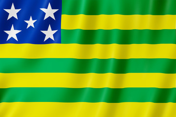 Obraz premium Flag of Goias state in Brazil