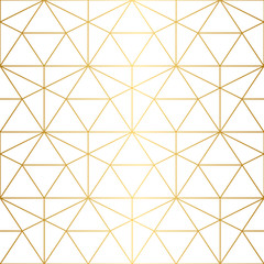 Golden texture.Seamless geometric pattern.