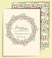 Wedding invitation template