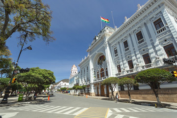 Cityscape of Sucre, Bolivia