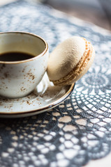 Espresso and macaroons