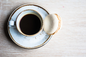 Espresso and macaroons