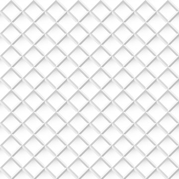White tile geometric texture, seamless.
