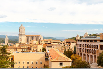 Naklejka premium Girona. Cathedral.