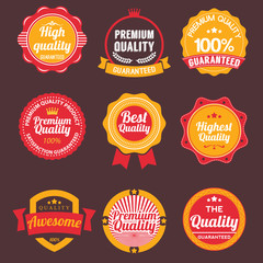 Vintage, retro flat badges, labels