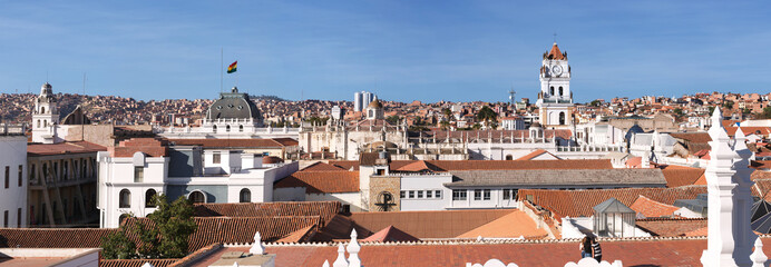 Cityscape of Sucre, Bolivia