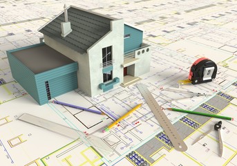 House Architectural Drawing And Layout