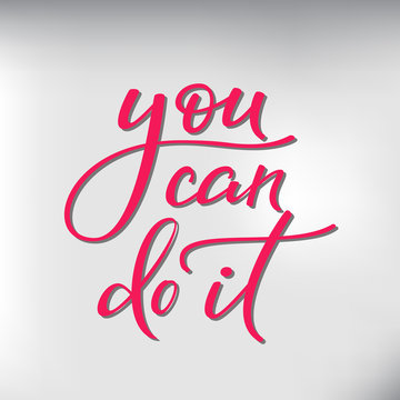 You can do it vector lettering